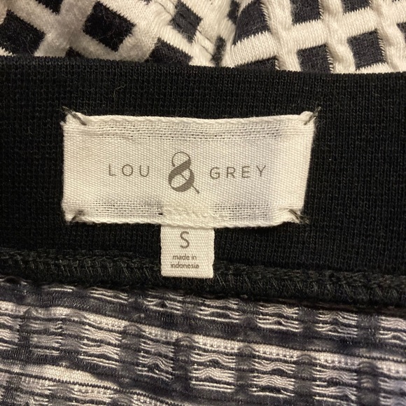 Lou & Grey S Skirt Black White Pockets Zippers. - Picture 5 of 5